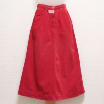 赤Aラインスカート